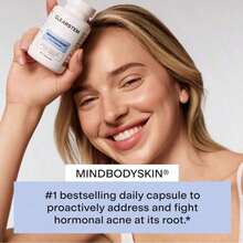 Bestseller!CLEARSTEM - MINDBODYSKIN Hormonal Acne Supplement (5-HTP) - Natural DIM Supplement - Skin Care Vitamins - Hormone Balance, Antioxidants - Gluten Free, Cruelty Free - 30 Servings, 90 Capsules.Supplement Vitamin,Free Shipping. - 3件 - 查看 4