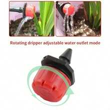 5/10/15/20/25 DIY Garden Drip Irrigation Hose Design, Gardening Drip Irrigation System, Red Double-Outlet Drippers Watering Micro Sprinklers Set, DIY Flower Pots Auto Adjustable Watering Garden Tools - One Size - View 4