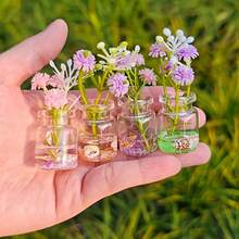 3/6/10pcs Mini Floral Rearview Mirror Dashboard Decor, Cute Car Accessories For Women, Car Interior Aesthetics, Lovely Vase Decor For Home Office, Luminous Resin Mini Vase Set, Random Mixed Cute Mini Flower Bottles With Artificial Flowers, Hexagonal Desktop Decor, Colorful Glow-In-The-Dark Ornaments For Home Car Party, No Power Needed, Creative Car Interior Decor, Aesthetic Home Decor Gift For Girls - A - View 8