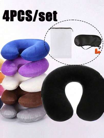 1 Pack Travel Pillow Neck Airplane Car Home Office Flight Soft Cover, U Shape Portable Student Adult Cushion, Support And Protect Cervical Vertebrae While Studying Or Riding, Other Travel, U Shape Pillow, Comfortable Car, Cute Support Cushion, Travel Accessories, Cartoon Creative High Speed ​​Rail Nap U Shape Pillow, Neck Decoration, Gift Men Women, Must-Have For Postmen, Must-Have For Back To School, Christmas Gift