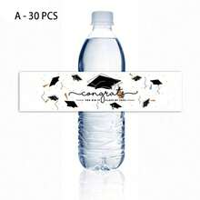 10/30/50 Pcs Graduation Party Water Bottle Stickers, Class Of 2026 Water Bottle Graduation Wrappers - Multicolor - View 11