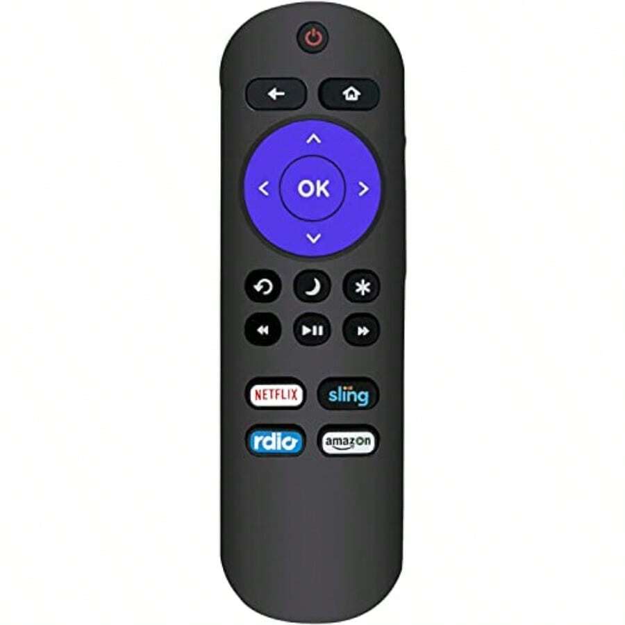 Replacement Remote Compatible For  Roku Onn Roku Element Roku Westinghouse Roku Hitachi Roku TV RCA Roku TV  Roku TV  Roku TV Not For Roku Stick - Purple - 查看 1