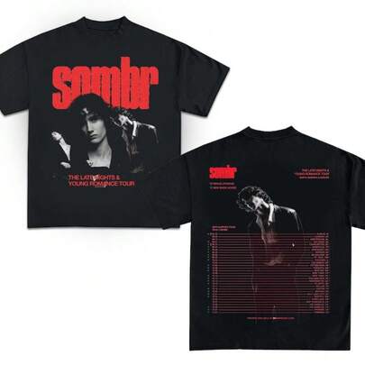 Sombr The Late Nights & Young Romance Tour North America And Europe Tour Tee Sombr Shirt