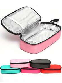 Ultra-Portable Mini Insulin Cooler Bag Waterproof Outdoor Insulation Pack Compact Thermal Bag Lunch Bag For Men Women Storage Bag With Zipper For Travel Work Picnic Camping School Diabetic Supplies Travel Essentials - Multicolor - View 2