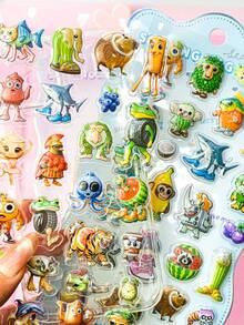 Bộ sticker dán 3D nổi hình núi và biển dành cho trẻ em. Sticker trang trí làm quà tặng. Trang trí nhà cửa, trang trí tiệc, quà sinh nhật, quà tặng các dịp lễ, sản phẩm thời trang. Tự làm (DIY). - Nhiều màu - Xem 8