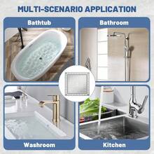 Nắp cống thoát sàn phòng tắm bằng thép không gỉ 304 có lưới lọc tóc, ngăn ngừa tắc nghẽn. - Nhiều màu - Xem 3