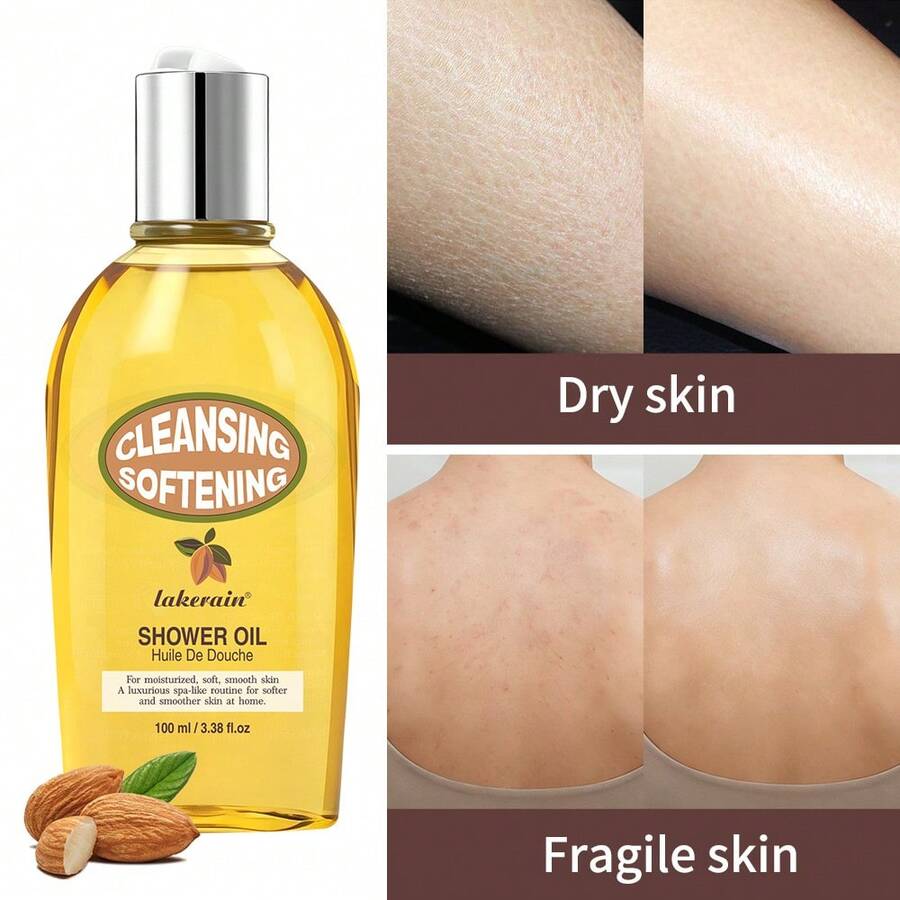 Gel de ducha suavizante de almendra Lakerain, lavado de baño nutritivo suave y delicado - Sabor a almendra - Ver 1