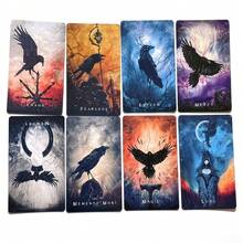 渡鸦神谕卡，渡鸦塔罗牌，哥特风格，迷你卡牌，10.3x6厘米，派对聚会娱乐休闲卡牌游戏 - 彩色 - 查看 8
