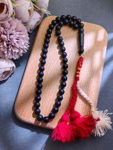 1条经典优雅45颗亚克力珠念珠手链，适合男士日常祈祷佩戴 - 彩色 - 查看 3