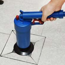 一套马桶搋子，包含4个不同尺寸的吸盘式搋子工具、高压气枪、浴缸水槽马桶地漏管道清洁用品 - A - 查看 9