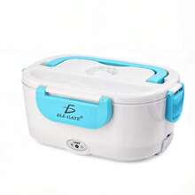 Lonchera Portátil Eléctrica Calefacción de Alimentos Comida Caliente Trabajo Oficina Escuela Viaje Uso Diario - azul real - Ver 2