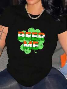 Camisetas femininas - Preto - Ver 1