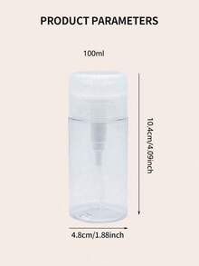 1pc/2pcs 120ml/150ml/200ml/300ml/500ml Refillable Pump Bottle, Makeup Remover Oil, Toner, Lotion Travel Containers. Note: Do Not Fill With Liquids Over 60°C, As It May Cause Deformation And Shrinkage. The Empty Bottles Do Not Contain Any Other Items. - Clear - View 26
