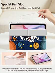 Ayotu 卡通宇航员iPad保护套，Y型支架翻盖保护套，兼容iPad A16、iPad Pro 13/12.9/11、iPad Air 11/13、iPad Mini、iPad Air 11英寸保护套、Kindle（第11代，2024年发布）、三星Galaxy Tab A9，个性化礼物，情人节礼物 - 彩色 - 查看 5