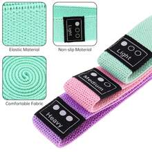 1pc Multi-Color Fitness Resistance Band, Yoga Stretch Band, Squat Resistance Loop Band - Multicolor - View 3