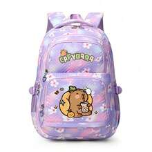 Capybara New School Backpack, Laptop Backpack Fits14-15.6 Inch Notebook For Girl Boy, Lightweight School Bookbag, Water Resistant Schoolbag Book Bag, Large-Capacity Multi-Layer Pencil Case, Back To School Supplies Essentials Office Supplies Valentine's Day Gifts - Multicolor - View 15