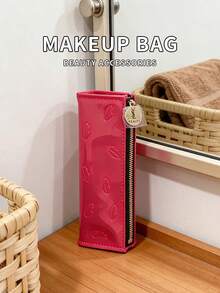 Yves Saint Laurent Bolsa de cosméticos portátil con forma de labios, elegante y de moda - Rosa Fucsia - Ver 4