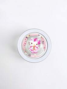 SANRIO Giá đỡ điện thoại từ tính Hello Kitty, có đệm khí mở rộng, có thể gập lại, kiểu dáng mềm mại, trong suốt. - Trong sáng - Xem 7