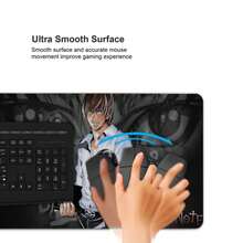 XL 700X300 Anime Mousepad HD Printing Computer Gamers Locking Lock Edge Mouse Pad XXL 900x400mm Keyboard PC Desk Pad - BLACK-8 - View 4