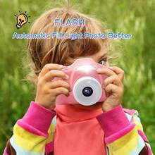 Joytrip - Cámara para s para niñas 12 MP selfies digitales 1080P HD Videocámara para s de 3 a 9 años a prueba de golpes mini cámaras de aprendizaje con flash tarjeta de memoria de 16 GB incluida (rosa) - Rosa/Diversión Rebelde. - Ver 5