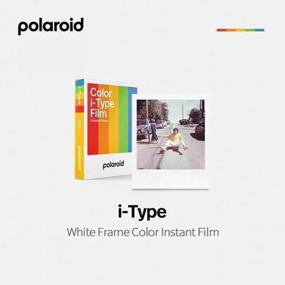  i-type retro Polaroid yaratıcı fotoğraf kağıdı, nostaljik tonları yumuşatır ve sabit, klasik bir doku oluşturur. Renkli i-type fotoğraf kağıdı (beyaz çerçeve)