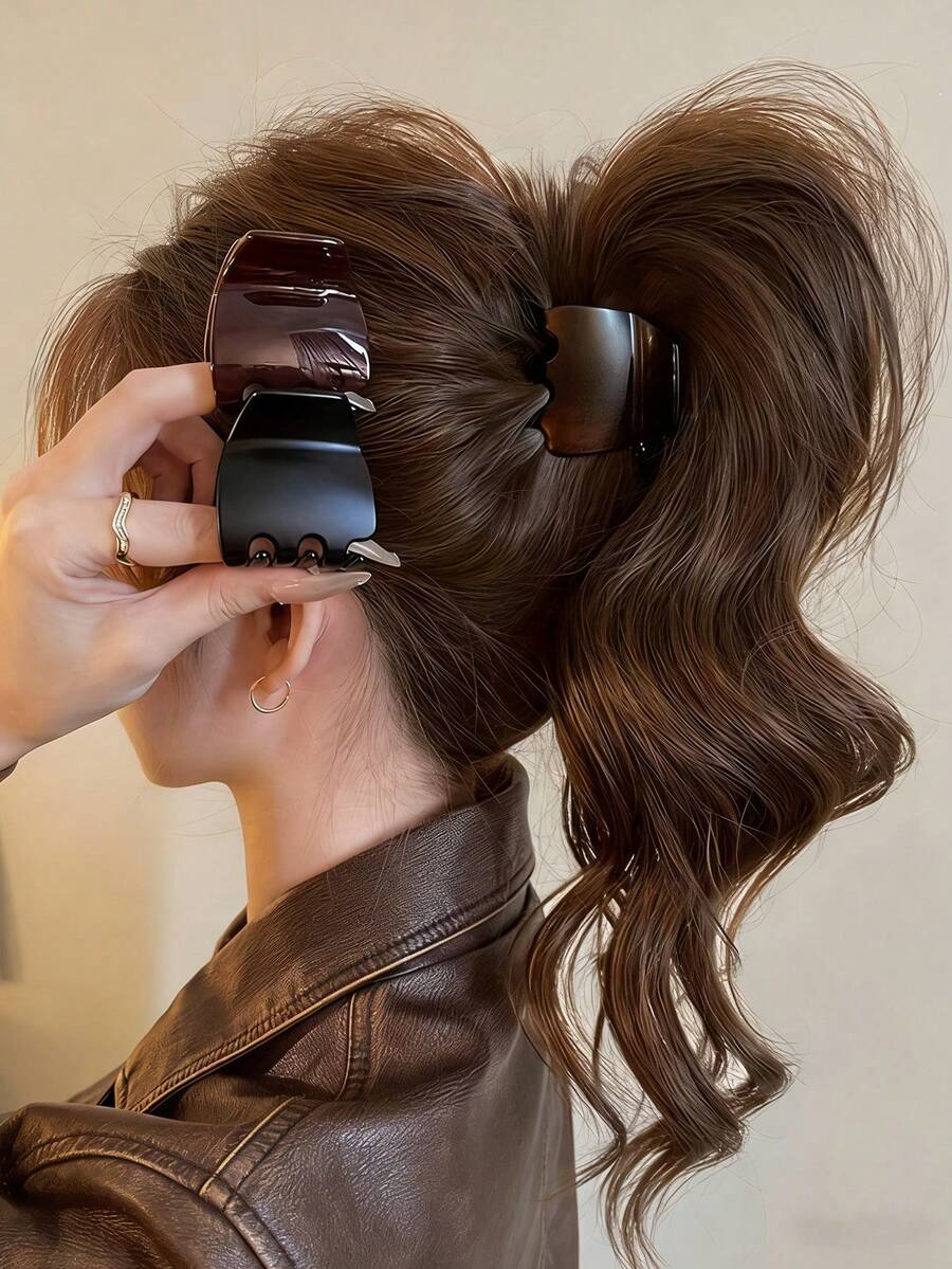 3pcs Elegant High Ponytail Hair Clips, Women's Premium 2026 New Style Occipital Hair Accessories