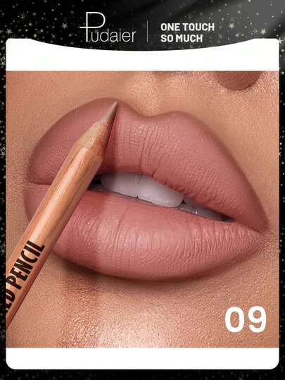 Pudaier Delineador de labios mate suave - Delineadores de labios mate sedosos para definir dimensiones y crear contornos impecables - Herramienta de maquillaje esencial para entusiastas de la belleza - Tonos versátiles para cada look - Regalo perfecto para mujer