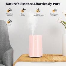 Waterless Diffuser For Essential Oil: Portable Nebulizing Essential Oil Diffuser, Aroma Diffuser For Car, Travel Use, Home - Apple - View 4