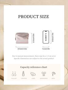 Yves Saint Laurent YSL Makeup Bag Toiletry Bag Large Capacity Travel Portable Pink 13 * 11 * 4 Cm - Pink - View 7