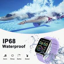 Smart Watch, Fitness Tracker Watch For Men Women, 1.69'' Touch Smartwatch Fitness Watch With Heart Rate Monitor/Pedometer/Sleep Monitor, 25 Sports Waterproof Activity Tracker For Android Molocy Visit The Uaue Store - 紫色 - 查看 5