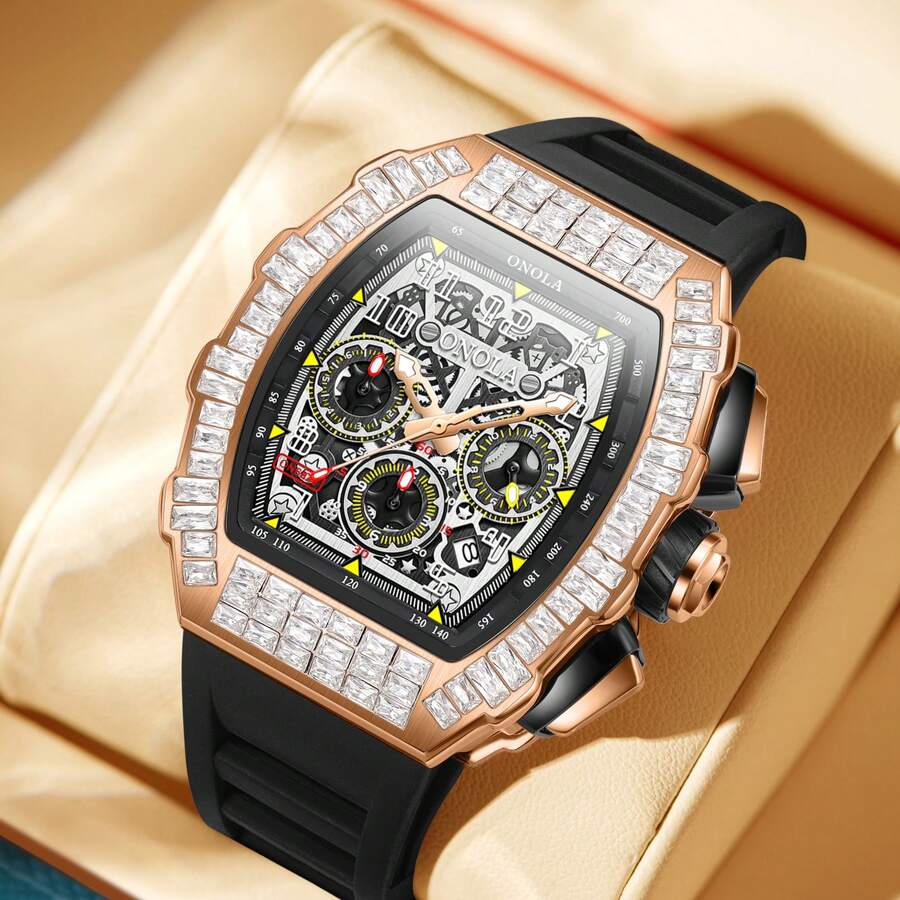 ONOLA 6826F Men Sports Watch Men Watch Casual Chronograph Men Watches Top Luxury Fashion Clock