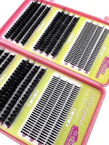 5合1俄式睫毛嫁接套装，包含60D、80D、100D和120D五种款式，包括尖头、单根、浓密型、D型卷翘睫毛簇，长度14-20毫米，可DIY睫毛嫁接。套装包含5种款式的尖头睫毛簇，单根睫毛簇，多种类型，打造自然妆效。共404根可重复使用的单根假睫毛，轻盈柔软，在家即可轻松DIY睫毛嫁接。 - D - 查看 3