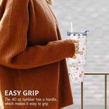 Mimi Tumbler 40 Oz Gifts For Christmas, 40 Ounce Grandma Cup Coffee Mug Tumbler With Handle, Mimi Mothers Day Gifts From Grandkids, Grandmother Gift Ideas Tumbler With Lid And Straw, Insulated Tumbler, 40 Oz Tumbler, Cute Tumbler, Travel Mug, Stainless Steel Tumbler, Reusable Coffee Cup, "That Girl" Aesthetic, Water Bottle, Stanleyy Cup Dupee, Iced Coffee Cup, Tumbler With Handle, Personalized Tumbler, Glass Tumbler, Coffee Tumbler, Water Tumbler, Pink Tumbler, Simple Modernn Tumbler, Boho Tumbler, Tumbler Accessories - 彩色 - 查看 9