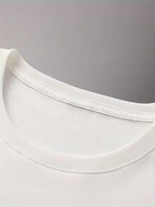 Graphic Print T-Shirt "I Feel Like I'm Chief Keëf In 2012" - Humorous Rap T-Shirt - Oversized Men's Hip-Hop T-Shirt - Cotton T-Shirt - trắng - Xem 7