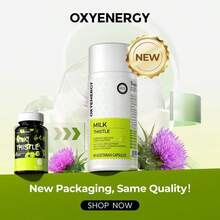 VPOAJ Oxyenergy Milk Thistle Liver Detox & Colon Cleanse, Natural Liver Health Support With Kudzu Root, Turmeric, Inositol, Methionine,Vitamin C,90 Capsules Silymarin - One - View 1