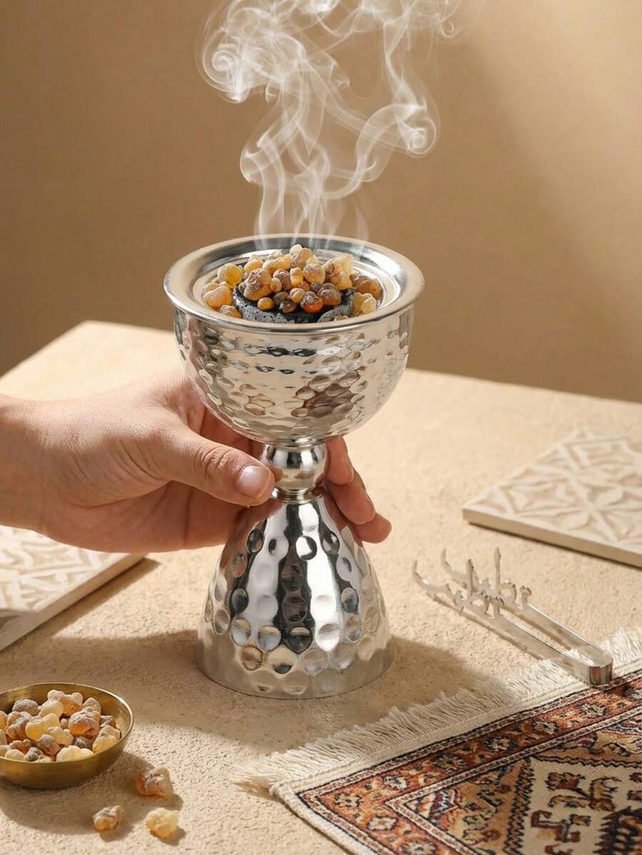 1件/套 奢华金属闪光香炉，适用于香薰机，营造优雅氛围，也适用于办公室、瑜伽馆、派对、婚礼餐桌装饰、家居装饰、房间装饰、墙面装饰、客厅装饰，可用作节日礼物、生日礼物、毕业礼物、结婚礼物、闺蜜礼物、女士礼物、冬季礼物。