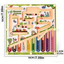 Dinosaur Maze Toy, Magnetic Colorful Numeric Maze Board With Counting Beads, Montessori Early Education Puzzle For Children 3+ Years Old, Fine Motor Skills Development Toy, Ideal Birthday Gift For Boys And Girls - Multicolor - View 11