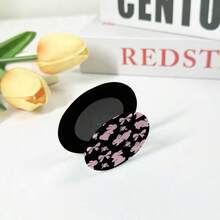 Soporte magnético con cojín de aire en forma de conejo rosa | Adhesión magnética fuerte, desmontable, ideal para escritorio y ver series - Multicolor - Ver 3