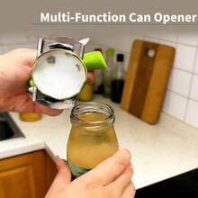 1pc Stainless Steel Can Opener - Easily Open Cans And Bottles, Smooth Edges, Suitable For Restaurants, Hotels, Kitchens And Home Use, Happy Al-Adha Festival - A - View 3