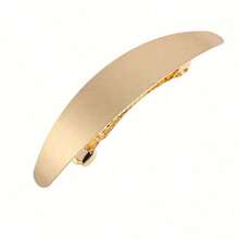 一套 - 法式金属椭圆形发夹，时尚女士发夹，防滑简约发夹，弹簧式发夹，适合长发/短发/卷发/波浪发，金属发饰，时尚发饰，装饰发饰单套（金色/银色），金色发饰，学习用品，发饰，爪夹，发夹，发卡，头部饰品，发卡 - 彩色 - 查看 4