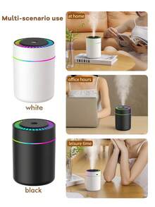 180ml Car Humidifier With Romantic Night Light, Thick Mist & Quiet Operation, Auto Timing, 5 Essential Oil Options, Car Air Freshener, Interior Decor, Suitable For Women, Gift For Valentine's Day, Mother's Day, Birthday, Children's Day, Father's Day, Graduation, Wedding, Housewarming - Cylinder - View 6
