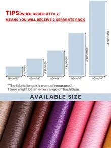 1pc Faux Leather Fabric With Small Litchi Texture, For Car Foot Mat, Seat Pad, Sofa Leather Material - Multicolor - View 2