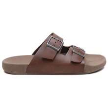 Birken-Style Genuine Leather Sandal With Anatomical Buckle BKFV - 棕色 - 查看 1
