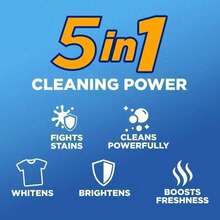ARM & HAMMER Plus OxiClean Odor Blasters Liquid Laundry Detergent, Fresh Burst – 32.5 Fl Oz, 25 Loads, Powerful Odor Elimination, OxiClean Stain Fighters, Long-Lasting Freshness, Deep Clean, Ideal For Active Families, Sports Gear, And Everyday Laundry, Tough On Odors Yet Gentle On Clothes, Works In All Washing Machines, Helps Remove Tough Stains & Dirt, Fresh Burst Scent For A Clean, Invigorating Feel. - Đơn - Xem 6