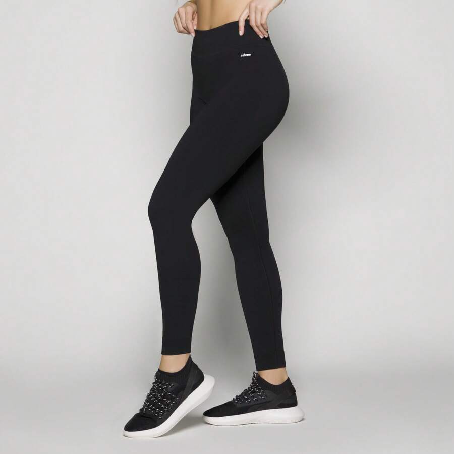 SELENE Basic Fitness Leggings Selene Seamless 20985 - Black - View 1