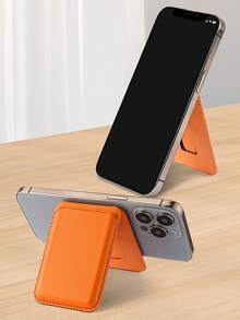 1pc 2-In-1 Magnetic Holder & Card Holder Case Compatible With Apple 15 Pro Max, 12/13/14/15 MagSafe - Multicolor - View 6