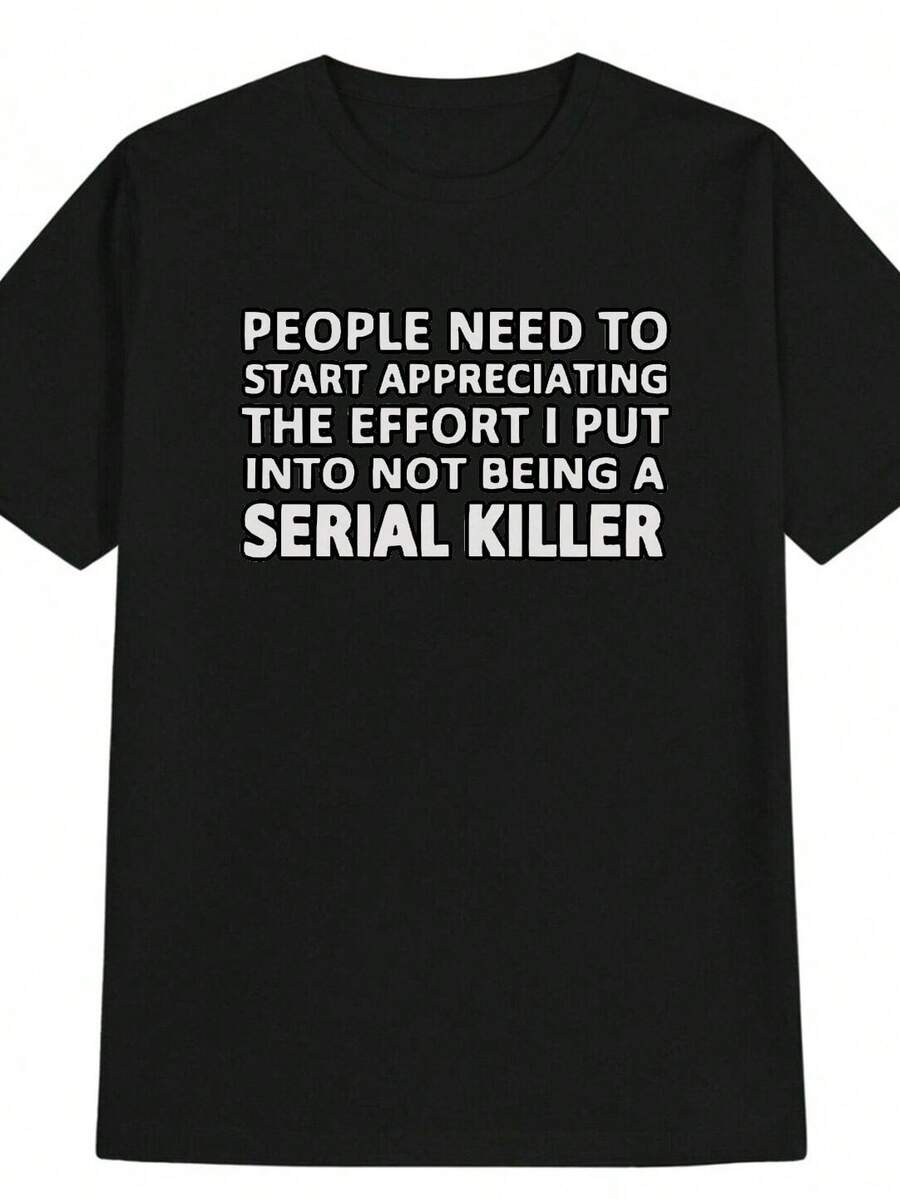 Men Outdoor Tees & Tanks - Black - View 1