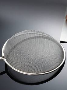 1. Stainless Steel Mesh Strainer, Soy Milk & Milk Filter Net Spoon, Flour Sifter, Kitchen Tool Mesh Colander, Strainer Ladle, Extra Fine Large Mesh Tea Strainer, Skimmer, Baking Filter, Sieve - Multicolor - View 4