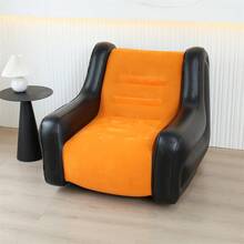 折叠懒人沙发，加厚折叠充气躺椅，紧凑型游戏躺椅，休闲床/睡眠气垫长凳 - 彩色 - 查看 15