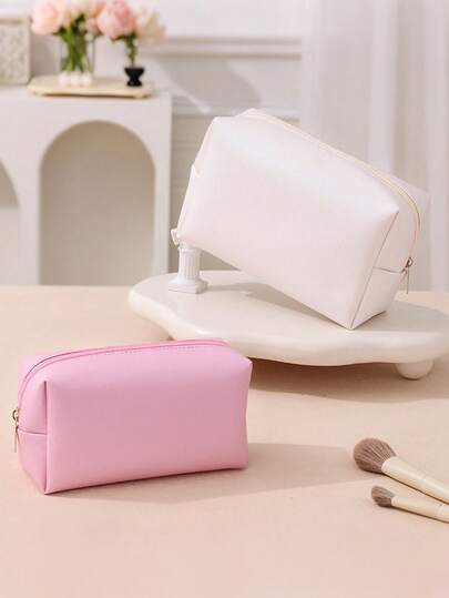 1 chiếc túi đựng mỹ phẩm du lịch tối giản, túi đựng đồ vệ sinh cá nhân, túi du lịch ngoài trời di động, túi xách thời trang, sử dụng hàng ngày, túi đựng phụ kiện du lịch, có thể đựng dụng cụ trang điểm, chất liệu PU, túi đựng đồ vệ sinh cá nhân nam, hộp đựng cọ trang điểm